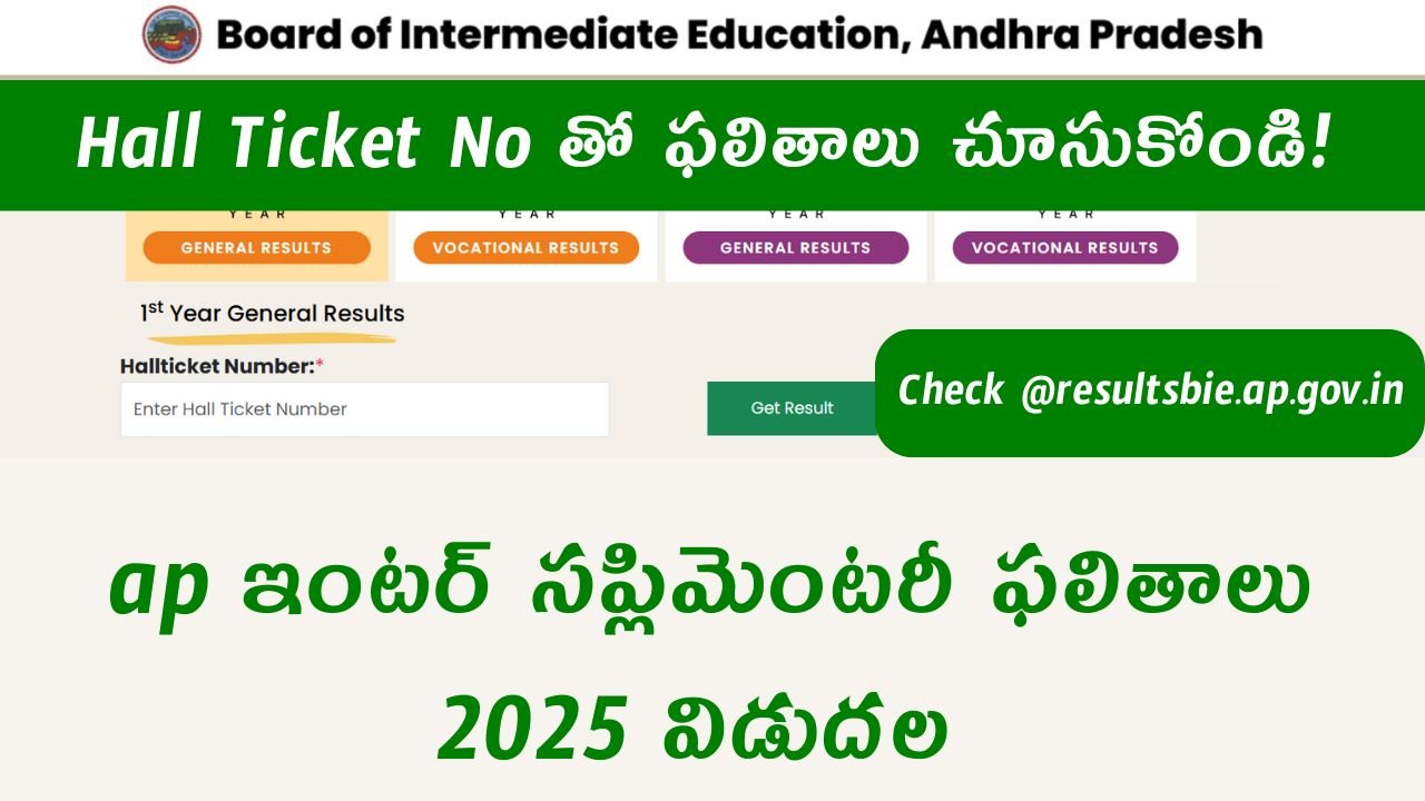AP Inter Supplementary Results 2025